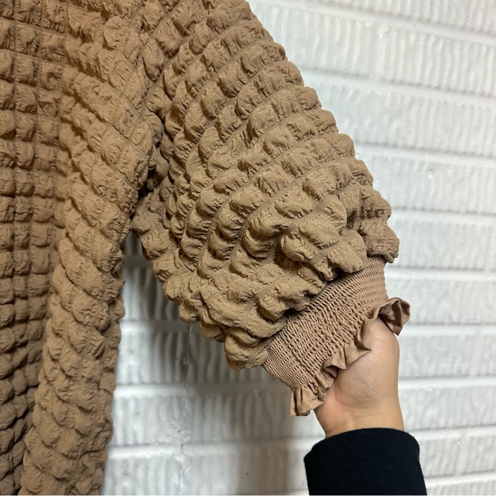 Simply Southern Tan Bubble Breeze Top – Size XL NWT - Picture 5 of 9